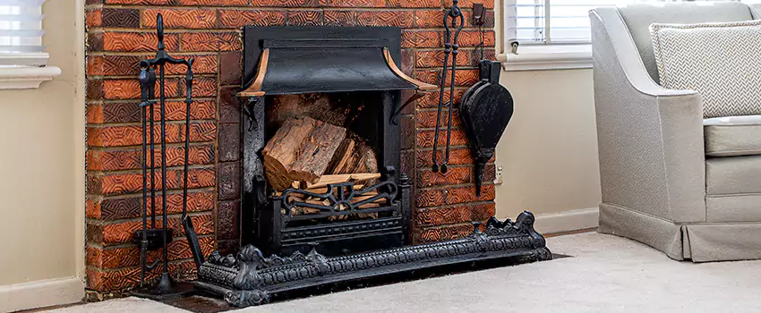 Vintage-style Fireplace Redesign in Ladner, British Columbia