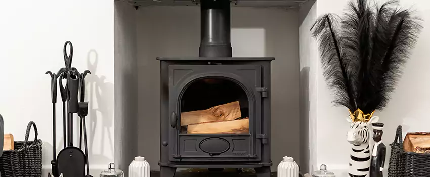 Thelin Hearth Products Providence Pellet Insert Fireplace Installation in Ladner, BC