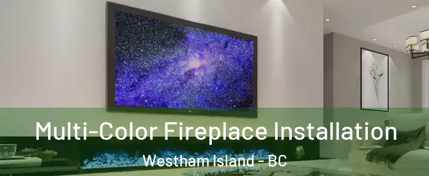  Multi-Color Fireplace Installation Westham Island - BC