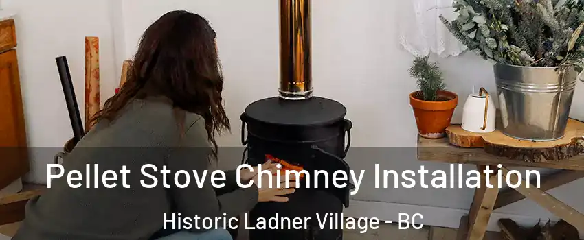  Pellet Stove Chimney Installation Historic Ladner Village - BC